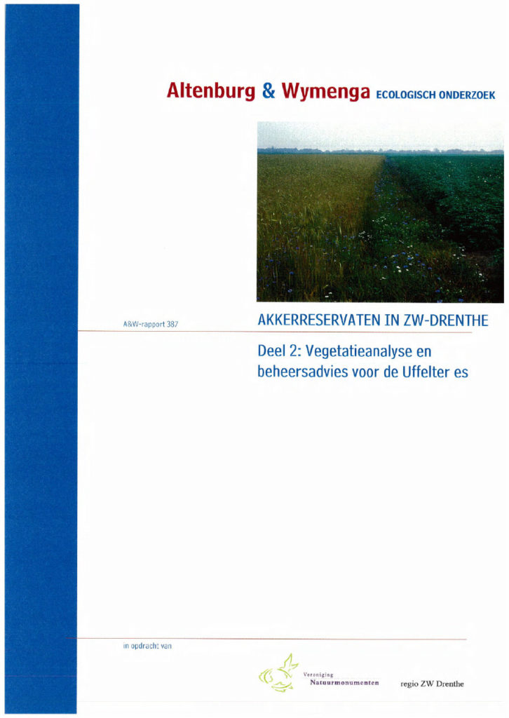 Akkerreservaten In ZW Drenthe