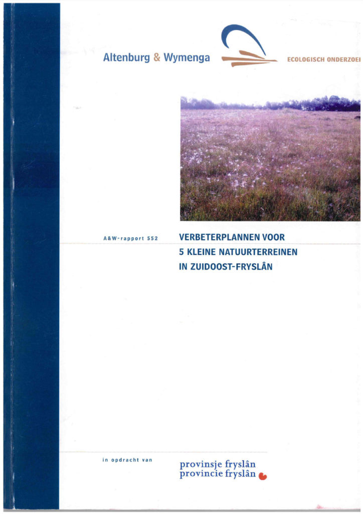 Verbeterplannen Voor 5 Kleine Natuurterreinen In Zuidoost Fryslân