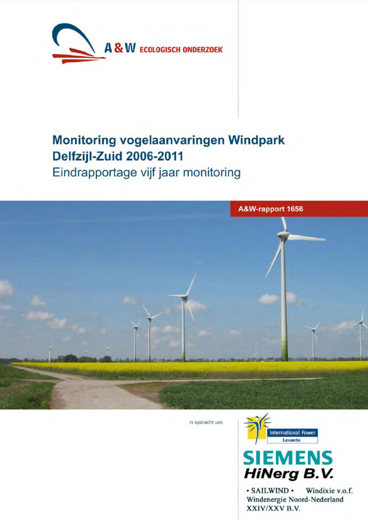 Monitoring Vogelaanvaringen Windpark Delfzijl Zuid 2006 2011