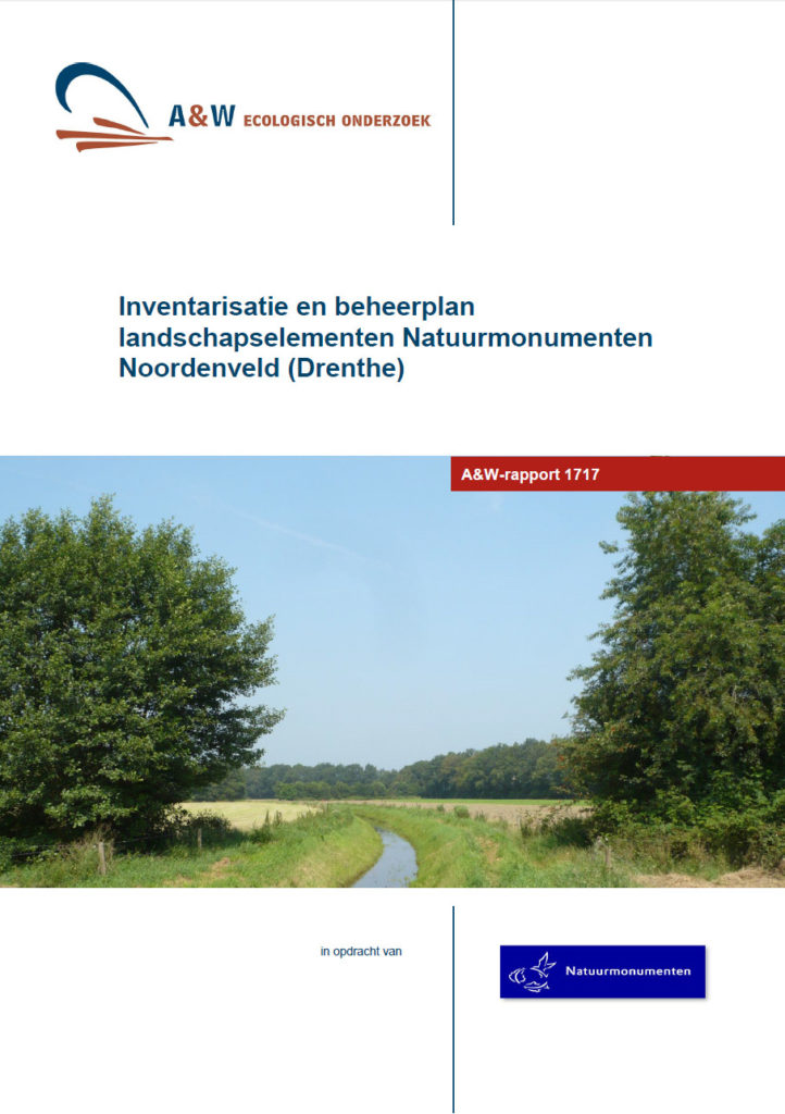 Inventarisatie En Beheerplan Landschapselementen Natuurmonumenten Noordenveld (Drenthe),