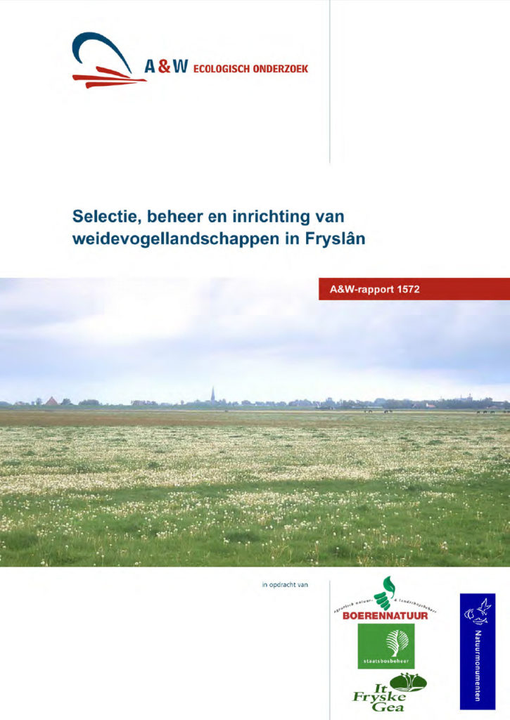 Selectie, Beheer En Inrichting Van Weidevogellandschappen In Fryslân