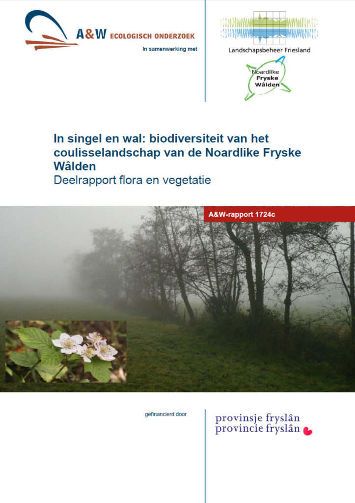 In Singel En Wal Biodiversiteit Van Het Coulisselandschap Van De Noardlike Fryske Wâlden Deelrapport Flora En Vegetatie