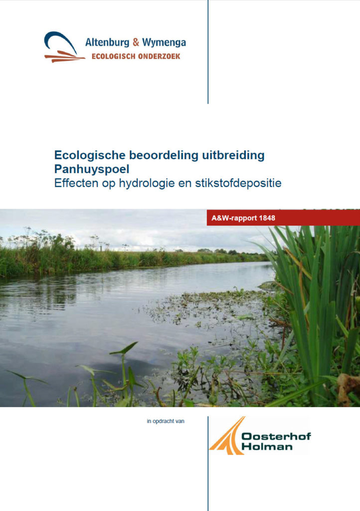Ecologische Beoordeling Uitbreiding Panhuyspoel. Effecten Op Hydrologie En Stikstofdepositie