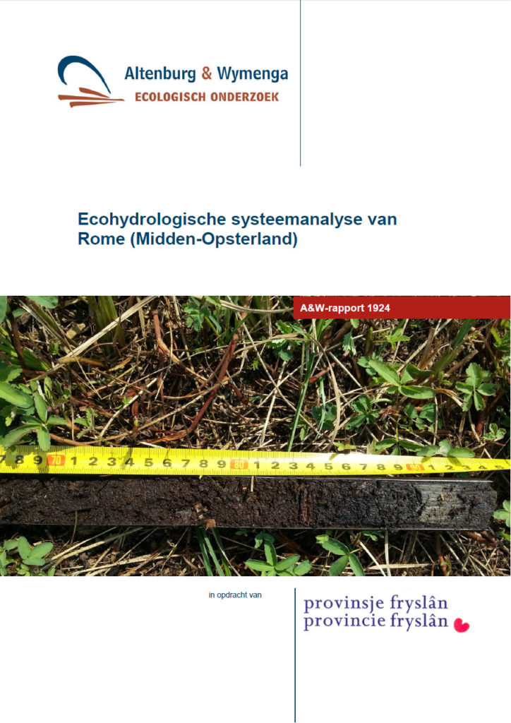 Ecohydrologische Systeemanalyse Van Rome (Midden Opsterland)