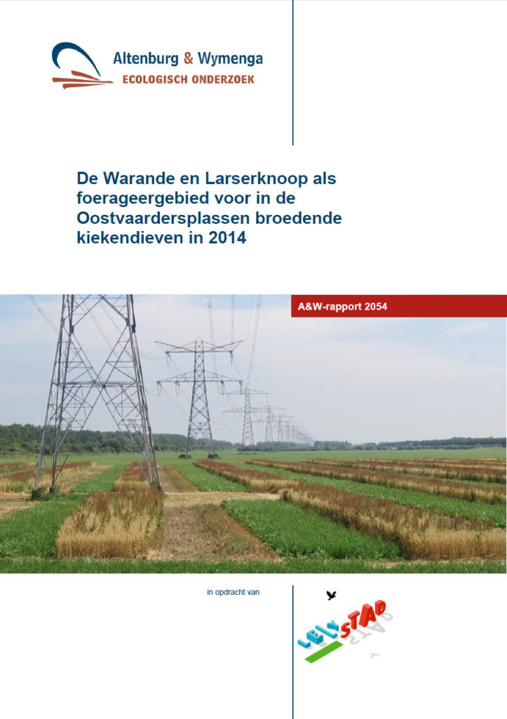 De Warande En Larserknoop Als Foerageergebied Voor In De Oostvaardersplassen Broedende Kiekendieven In 2014