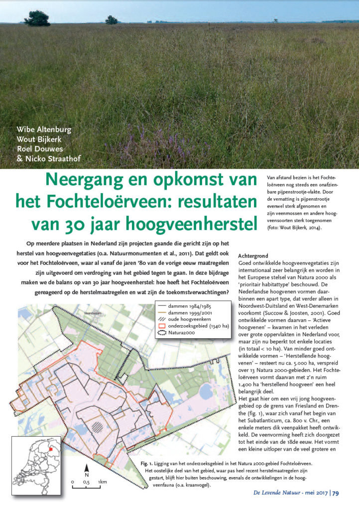 Neergang En Opkomst Van Het Fochteloërveen Resultaten Van 30 Jaar Hoogveenherstel