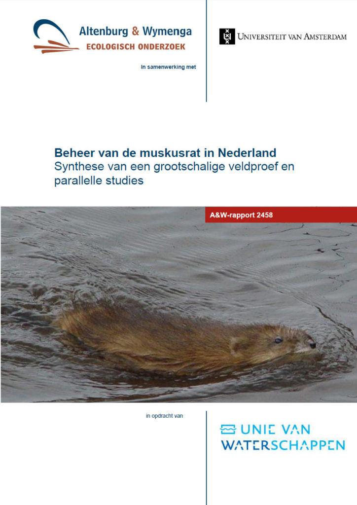Beheer Van De Muskusrat In Nederland. Synthese Van Een Grootschalige Veldproef En Parallelle Studies