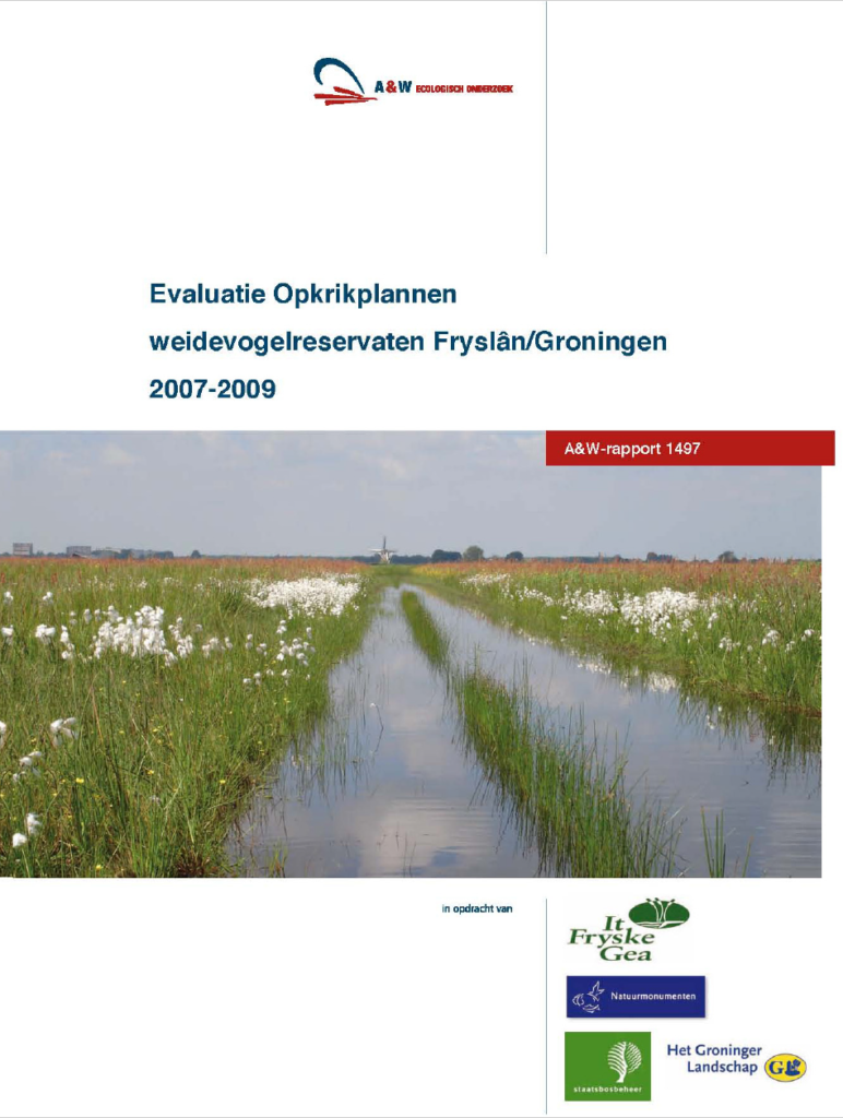 Evaluatie Opkrikplannen Weidevogelreservaten