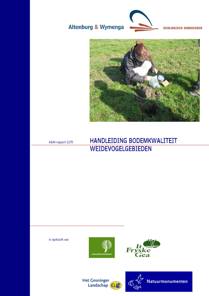 Handleiding Bodemkwaliteit Weidevogelgebieden