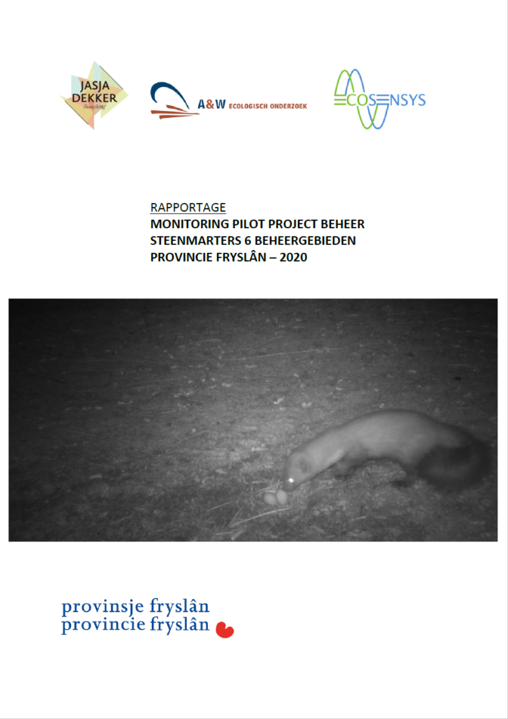 Monitoring Pilot Project Beheer Steenmarters 6 Beheergebieden