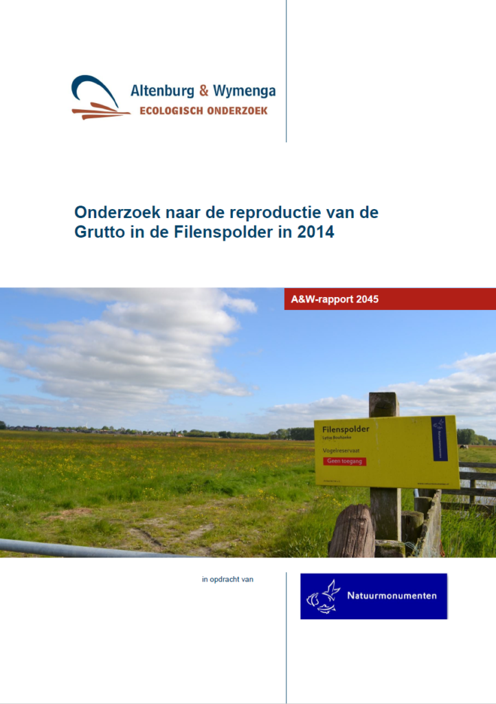 Onderzoek Naar De Reproductie Van De Grutto In De Filenspolder