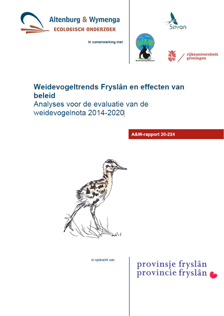 Weidevogeltrends Fryslan 2014 2020